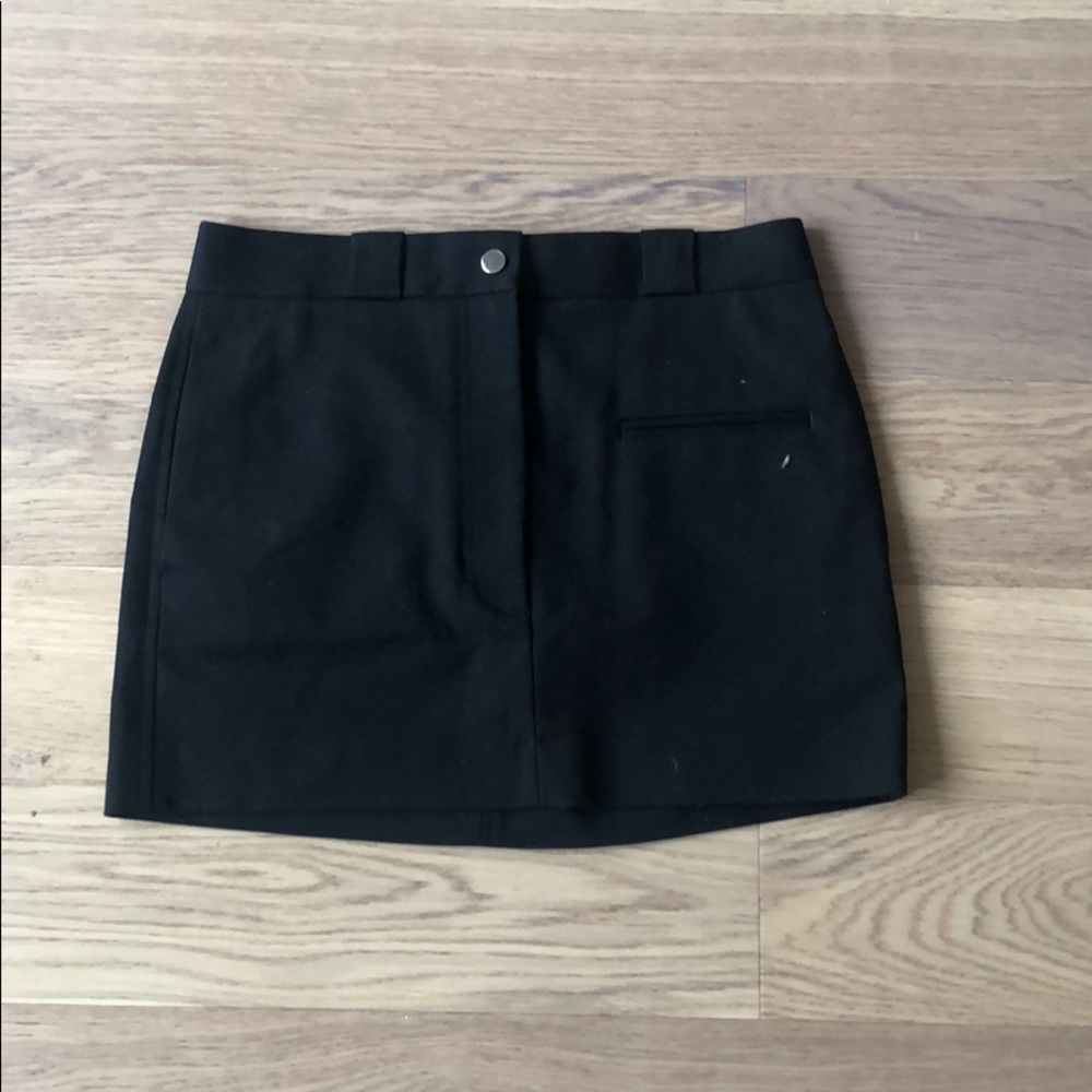 Black mini skirt